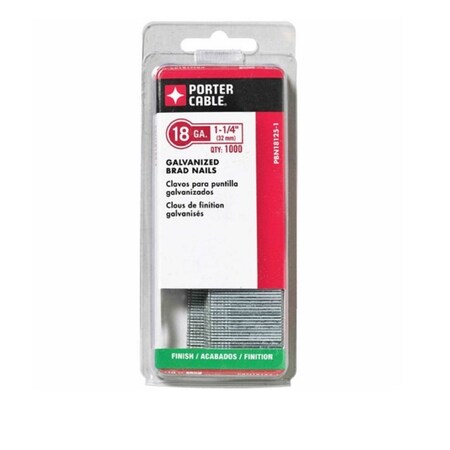 Porter-Cable Porter-Cable Pbn18125-1 1-1/4-Inch 18 Gauge Brad Nails, 1000-Pack PBN18125-1